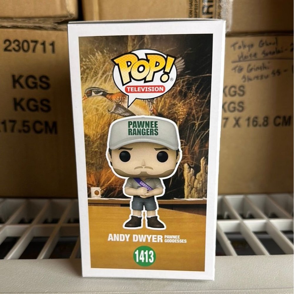 Funko POP! Parks and Recreation Andy Dwyer Pawnee Godesses #1413 - Picture 5 of 7